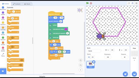 Scratch Geometria 3 Esagono E Poligoni Regolari YouTube