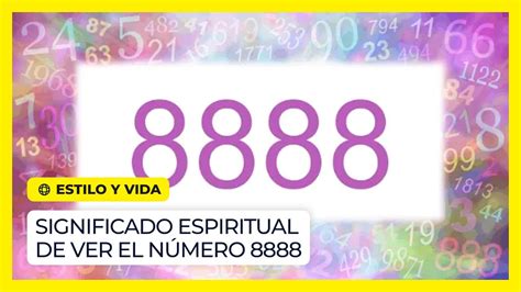 Significado espiritual de ver el número 8888 YouTube