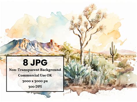 8 Arizona Desert Clipart Bundle Commercial Use Allowed Digital - Etsy