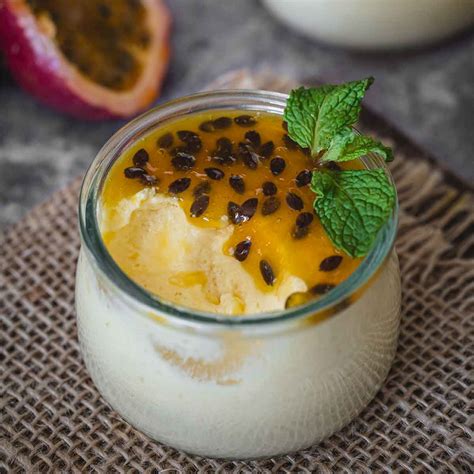 Passion Fruit And Mango Mousse Perfect Tropical Dessert