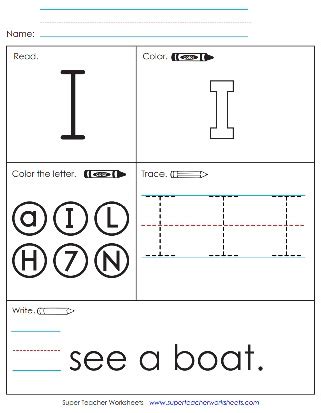 Sight Word I Worksheets Worksheets Library