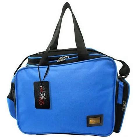 Plain Blue Base Polyester Gym Bag at Rs 450 जम बगस in Vasai Virar