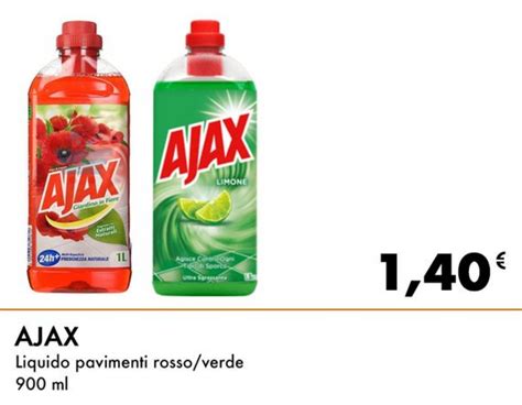 Ajax Liquido Pavimenti Rosso Verde 900 Ml Offerta Di Iper Tosano