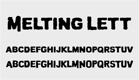 Melting Letter free font