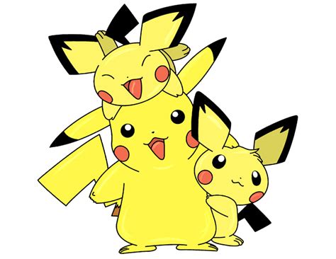 Pikachu And 2 Pichus By Pikagrl On Deviantart