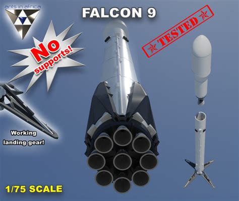 Falcon 9 Model - 3D Printable Model on Treatstock