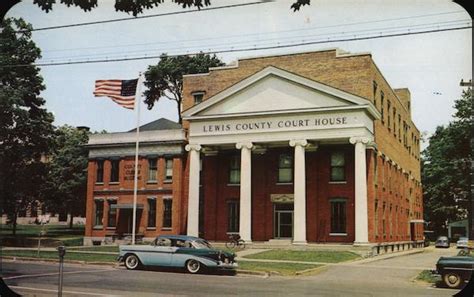 Lewis County Courthouse Lowville, NY Postcard