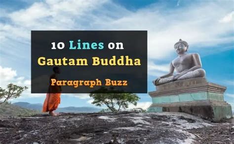 Lines On Gautam Buddha In English