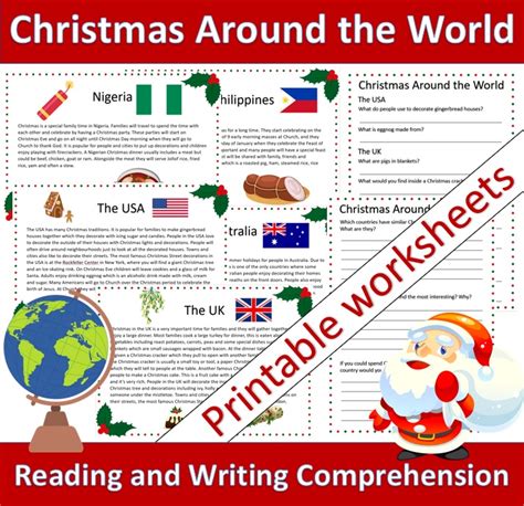 Christmas Around The World Lapbook And Close Reading Passages