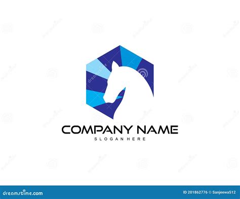 Horse or Knight Logo Design Vector Stock Vector - Illustration of ...