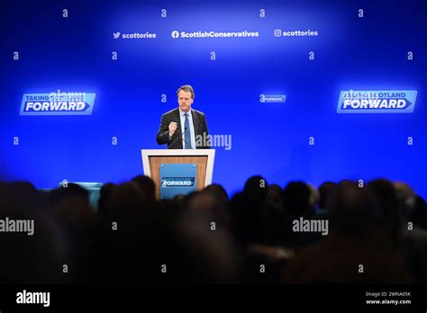 Scottish Secretary Alister Jack speaks during the Scottish Conservative Party conference at the ...