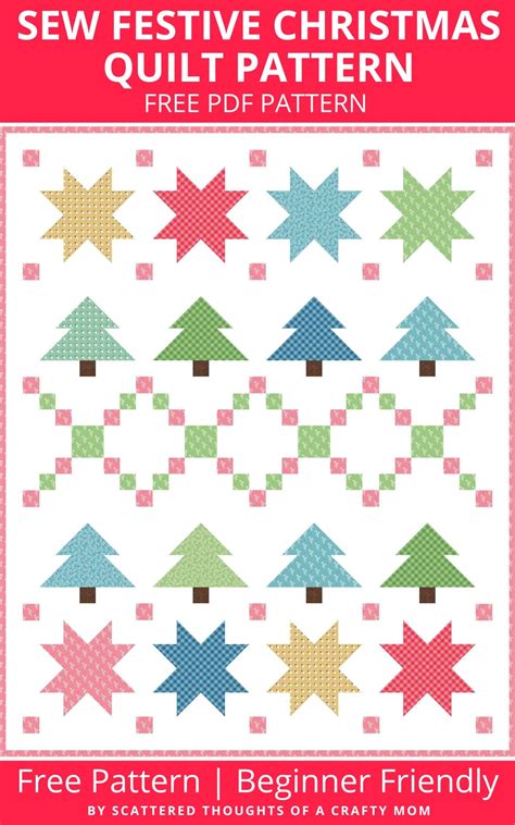 Sew Festive Christmas Quilt Pattern Free Pdf Christmas Quilt Pattern