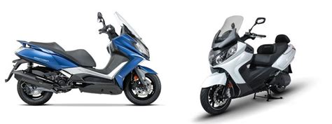 Motorrad Vergleich Kymco New Downtown I Abs Vs Sym Maxsym I