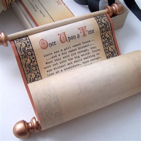 Medieval Scroll Invitation Etsy