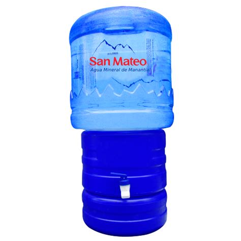 Dispensador De Agua Azul Envase Bidon De Agua Mineral San Mateo 21