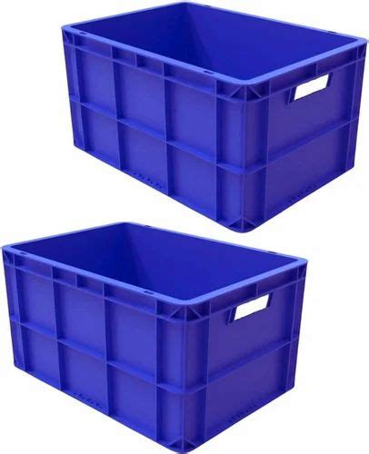 Rectangular Blue Plastic Crates For Industrial At Best Price In Faridabad