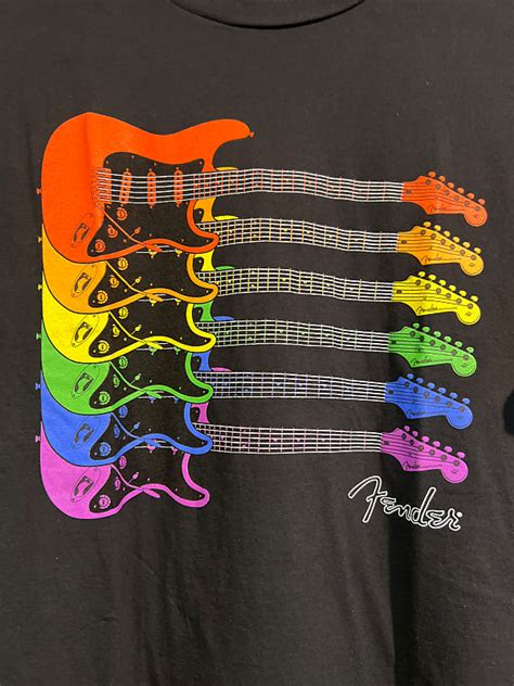 Fender Pride T Shirt Black M Reverb