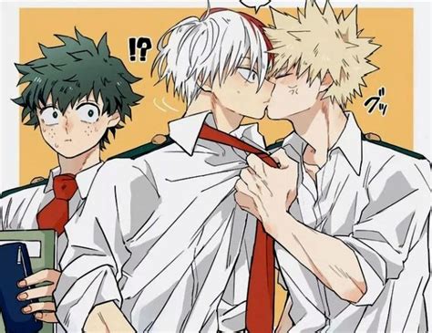 TodoBakuDeku Shouto X Kacchan X Deku BNHA By El Kacchan Bumbum IG