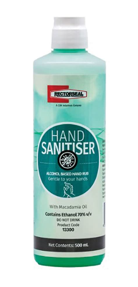 Rectorseal Hand Sanitiser 70 Ethanol 500ml Waterless Hand