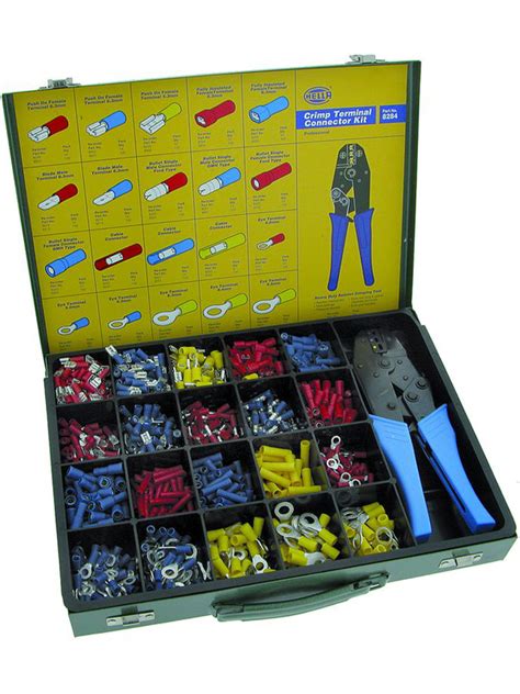 Hella Terminals Professional Kit Contains 1000 Terminals And Ratchet