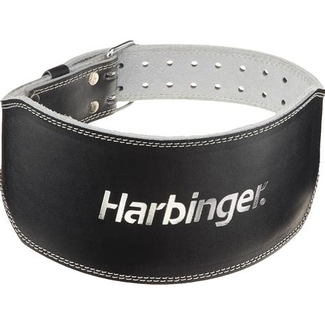 Harbinger 6" Padded Leather Weight Lifting Belt | Academy