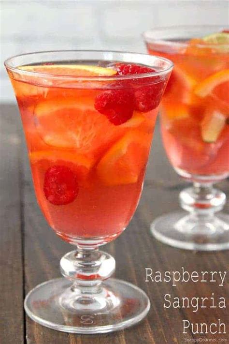 Raspberry Sangria Punch Recipe - Snappy Gourmet