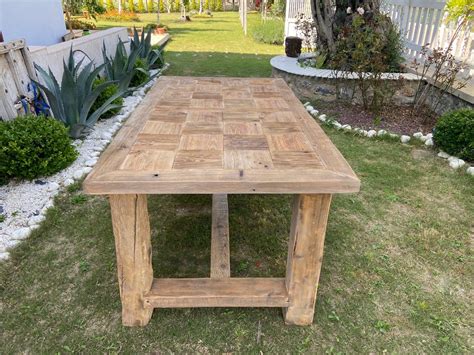 Rustic Dining Table Reclaimed Wood, Rustic Farmhouse Dining Table ...