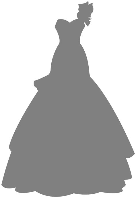 Silhouette Robe De Mariée Silhouettes Vectoriel