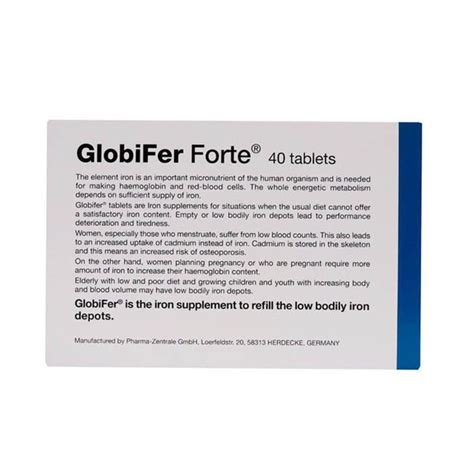 Buy Globifer Forte Tablets 40's online at best price in the UAE | Life ...