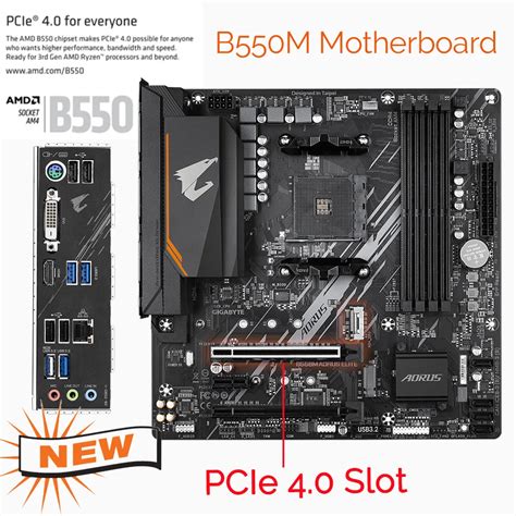 Gigabyte B550m Aorus Elite Motherboard Amd B550 Socket Am4 Ddr4 Hdmi Compatible 128gb Pci E 4 0