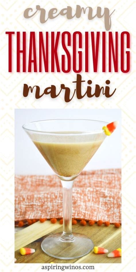 Creamy Thanksgiving Martini Recipe - Aspiring Winos