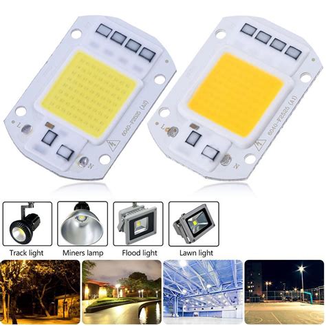 AU 3Pcs High Power 50W AC 220V COB LED Lamp Chip For Spotlight