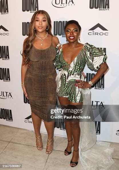 Social Media Personality Jordyn Woods And Uoma Beauty Ceo Sharon News Photo Getty Images