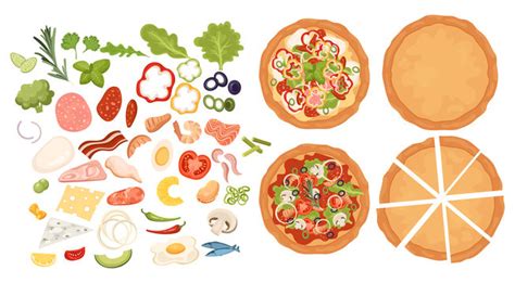 Making Pizza Clipart Toppings