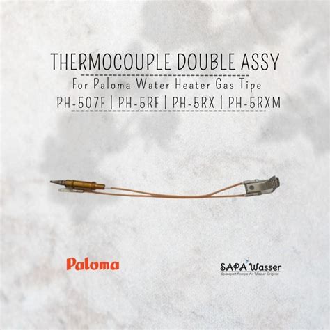 Jual Thermocouple Double Assy Paloma Water Heater Gas Ph F Ph Rf