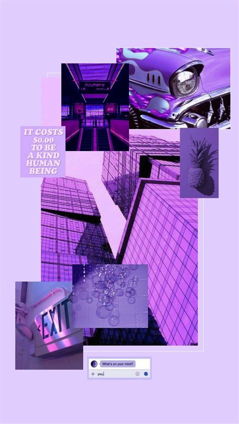 Purple aesthetic collage 💜