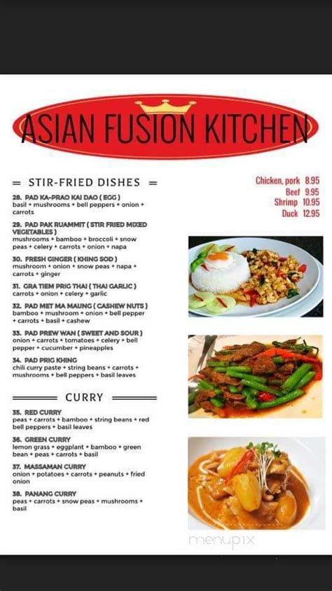 Asian Fusion Kitchen Menu In Morganton Nc Order Delivery Reviews