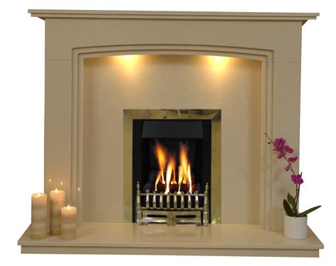 Marble Gas Fireplace Complete With Brass Gas Fire And Marble Surround Bespokemarblefireplaces