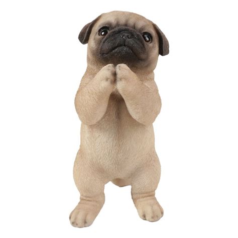 Hi-Line Gifts 8.25" Praying Pug Puppy Outdoor Garden Statue - Walmart.com