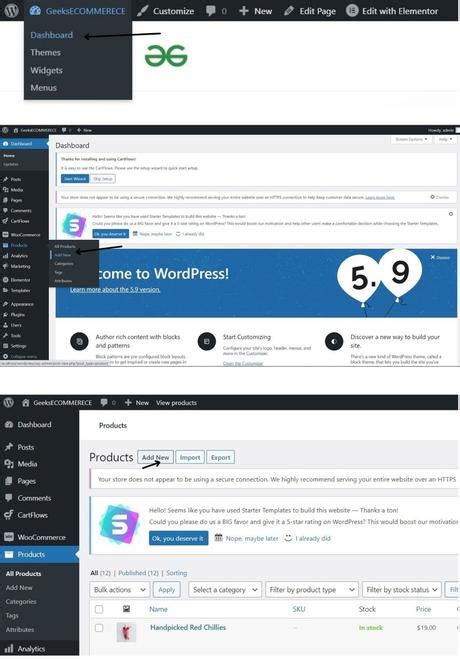 How To Create Ecommerce Website Using WordPress GeeksforGeeks