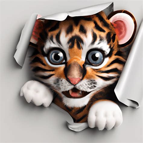 Disney Aristocats 3D Baby Tiger Graphic Creative Fabrica