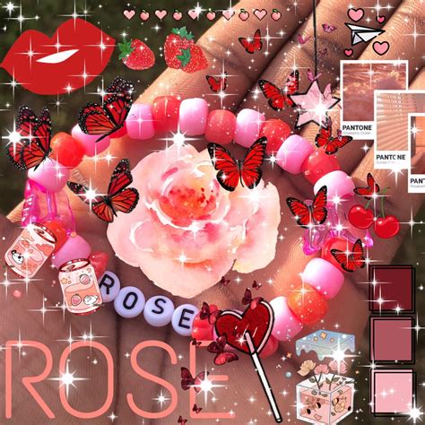 Rose Inspired Bracelet 🌹 Roses Are A Personal Depop Pony Bead