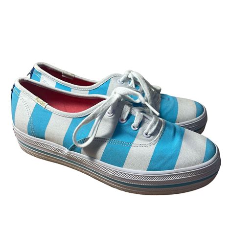 Keds X Kate Spade Cabana Stripe Platform Sneakers Wom Gem