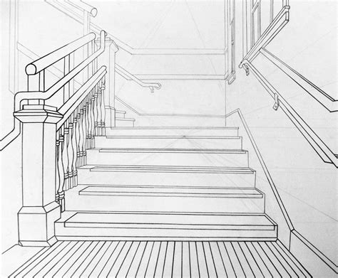 Perspective Drawing Stairs