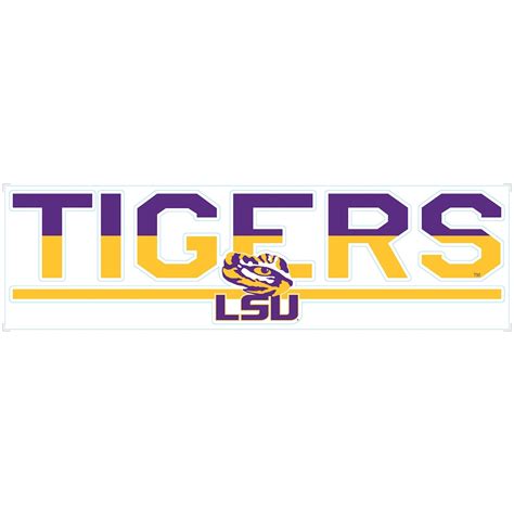 Lsu Tigers 3 X 10 Duo Tone Car Decal