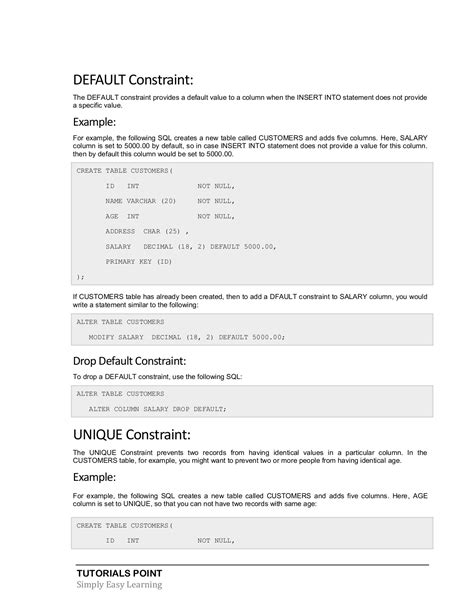 Sql Tutorial Pdf 6