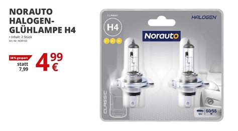 Norauto Halogen Gl Hlampe H Angebot Bei Atu Prospekte De