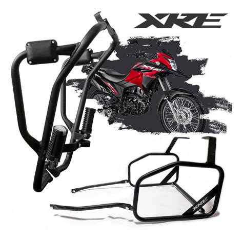 Protetor Carenagem Motor Xre E Afastador De Alforge Juniormotosce