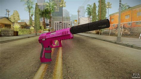 Gta Combat Pistol Pink For Gta San Andreas