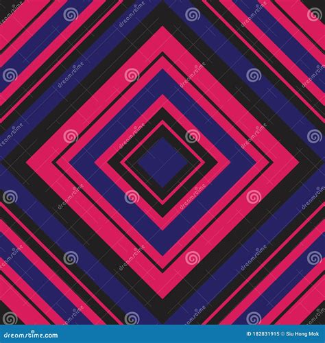 Purple Argyle Diagonal Stripes Seamless Pattern Background Stock Vector